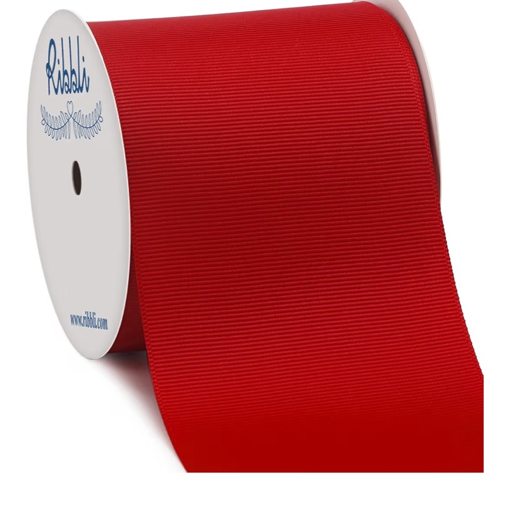 Red Grosgrain Ribbon by Ribbli 3 inches 10 Yard Spool